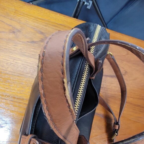 Fossil Black Leather Satchel Crossbody – Classic Style, Good Condition - Picture 15 of 15